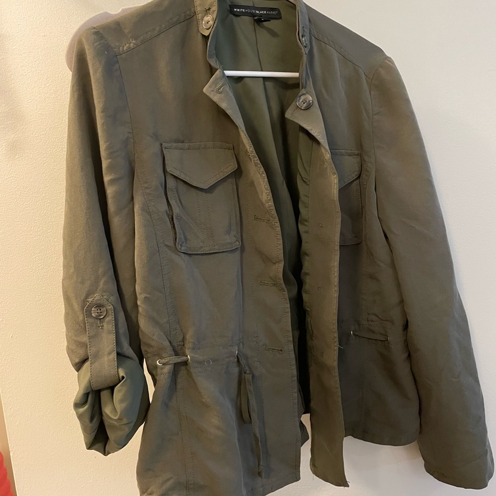 Olive Green White House Black Market jacket